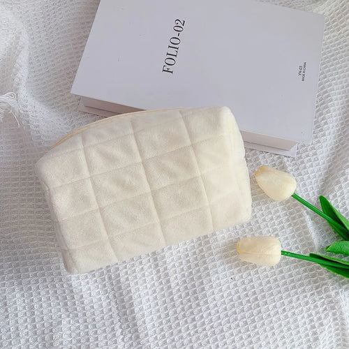 Kawaii Pencil Case Creative Pillow Bag Large Capacity Short fluff Bag