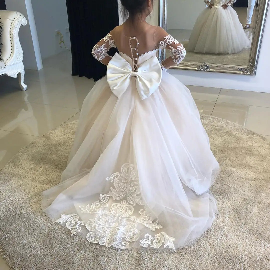 Children's First Communion Ball Gown Wedding Party Bridesmaid Dress