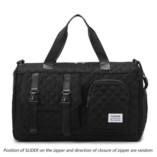 Durable Nylon Travel Duffle Bag, Portable Sports Gym Bag for Overnight