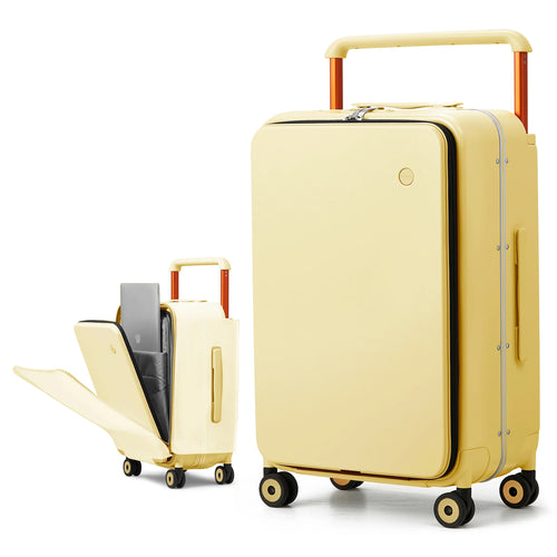 Mixi New Design Wide Handle Suitcase Men Carry-On Luggage Women Travel