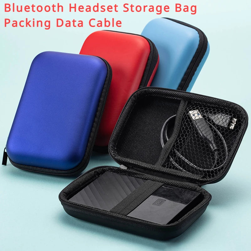 1 Pc Portable Card Storage Bag,Data Cable Packing Cube,Waterproof