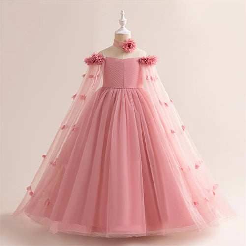 Fluffy Flower Bridemaid Girl Dresses For Wedding and Party Ball Gown