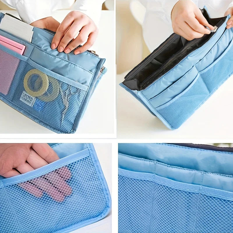 Organizer Insert Bag Women Nylon Travel Insert Organizer Handbag Purse