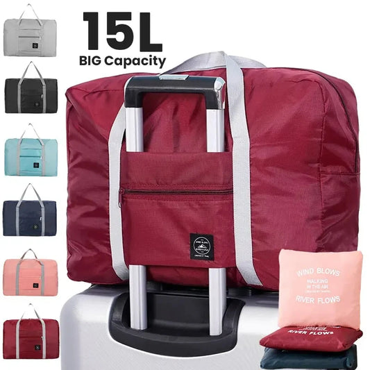Foldable Travel Duffel Bag for Airlines Carry on Bag for Women and