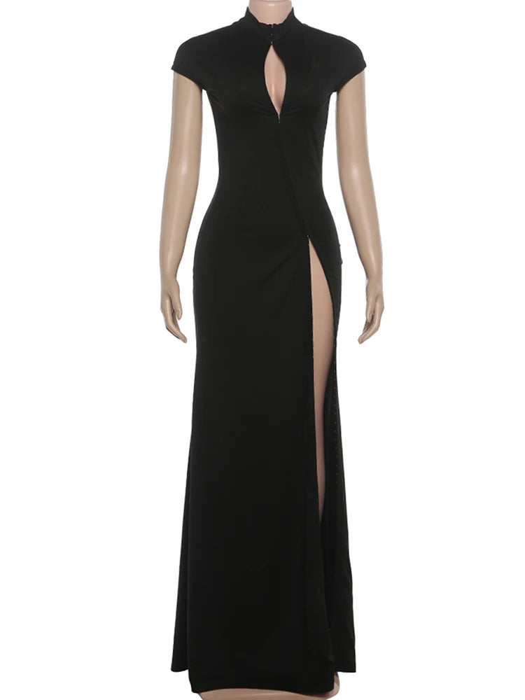 Weird Puss Coquette Elegant Dress Women Irregular Single Breasted