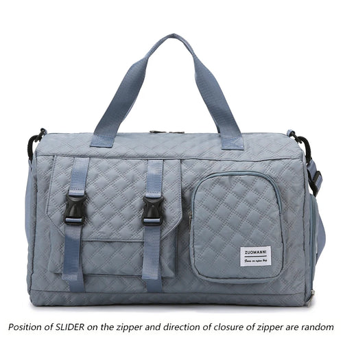 Durable Nylon Travel Duffle Bag, Portable Sports Gym Bag for Overnight