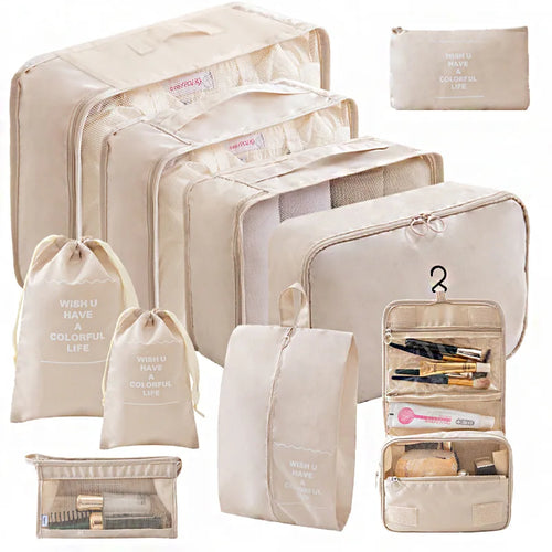 10/7 Pcs Set Travel Organizer Storage Bags Suitcase Packing Cubes