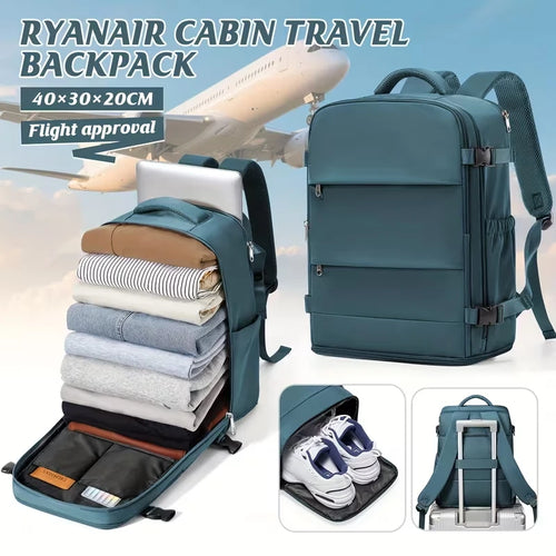 Women Men Hand Luggage Backpack Business College Laptop Travel