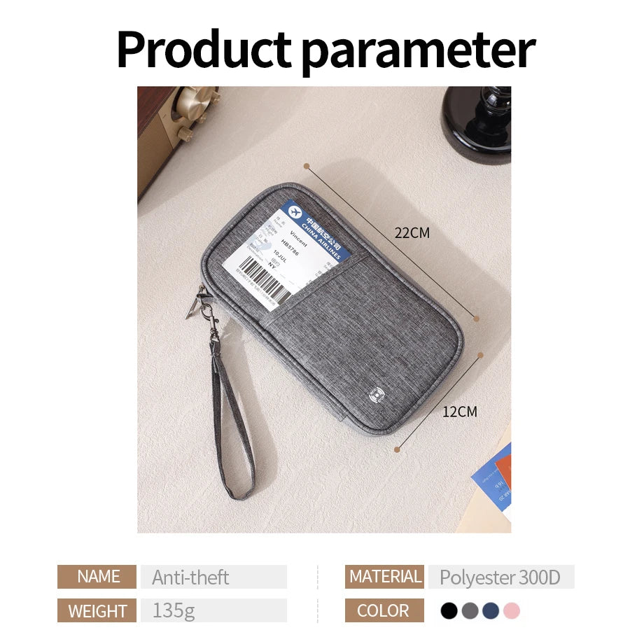 Passport Holder Bag Family Rfid Blocking Passport Wallet Travel