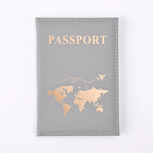 Fashion Passport Protective Cover World Pattern Travel Passport Holder