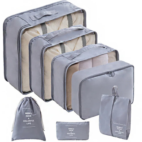 10/7 Pcs Set Travel Organizer Storage Bags Suitcase Packing Cubes