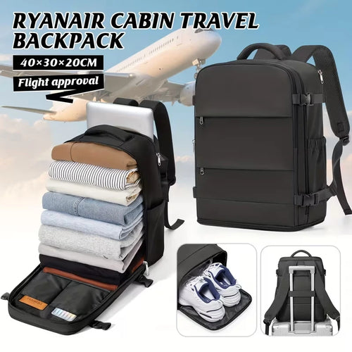 Women Men Hand Luggage Backpack Business College Laptop Travel