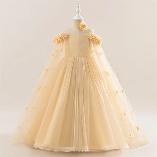 Fluffy Flower Bridemaid Girl Dresses For Wedding and Party Ball Gown