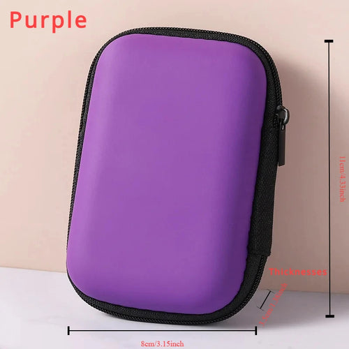 1 Pc Portable Card Storage Bag,Data Cable Packing Cube,Waterproof