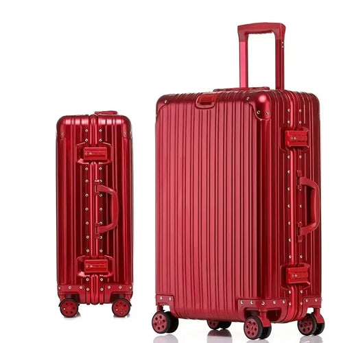100% Aluminum-magnesium Alloy Travel Suitcase High Quality Rolling