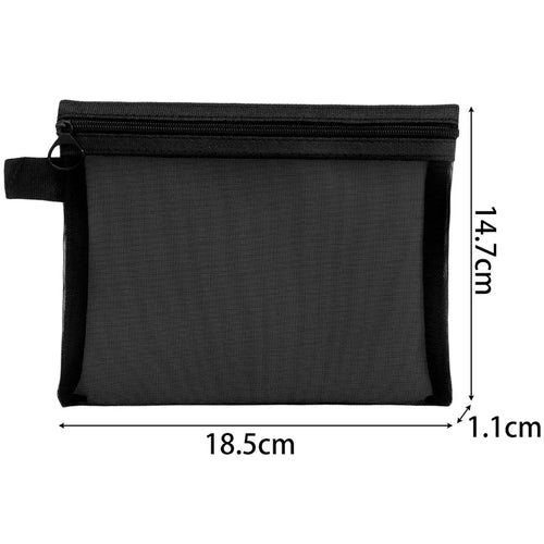 1/3pcs Mesh Clear Cosmetic Bags Small Large Black Makeup Bag Portable