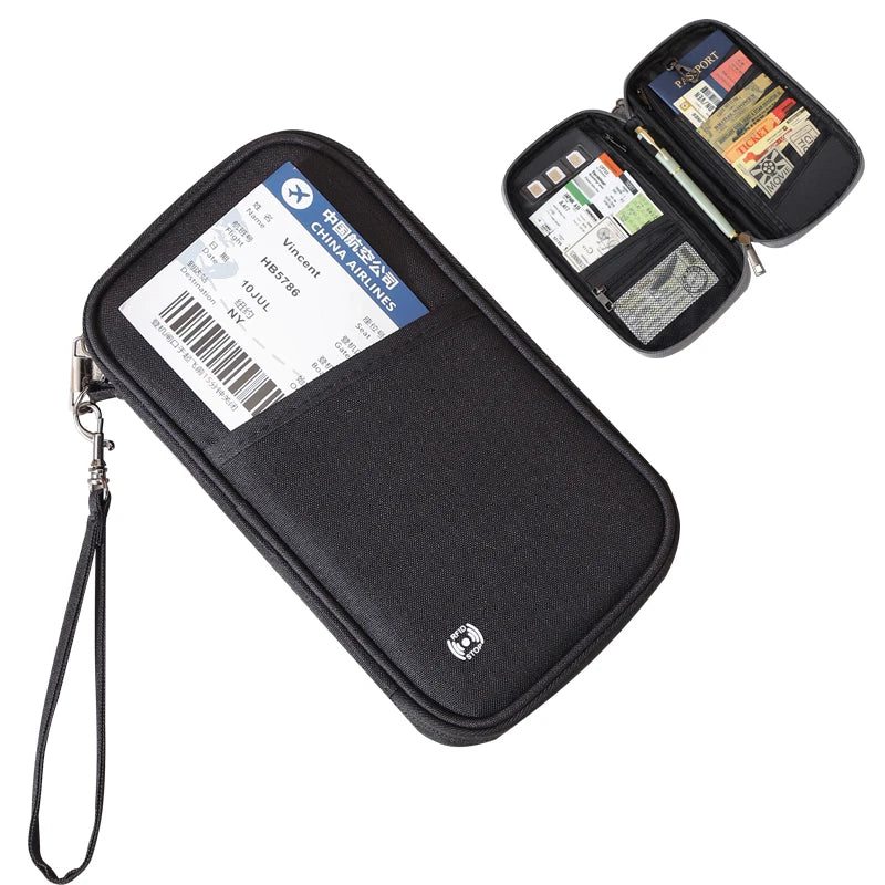 Passport Holder Bag Family Rfid Blocking Passport Wallet Travel