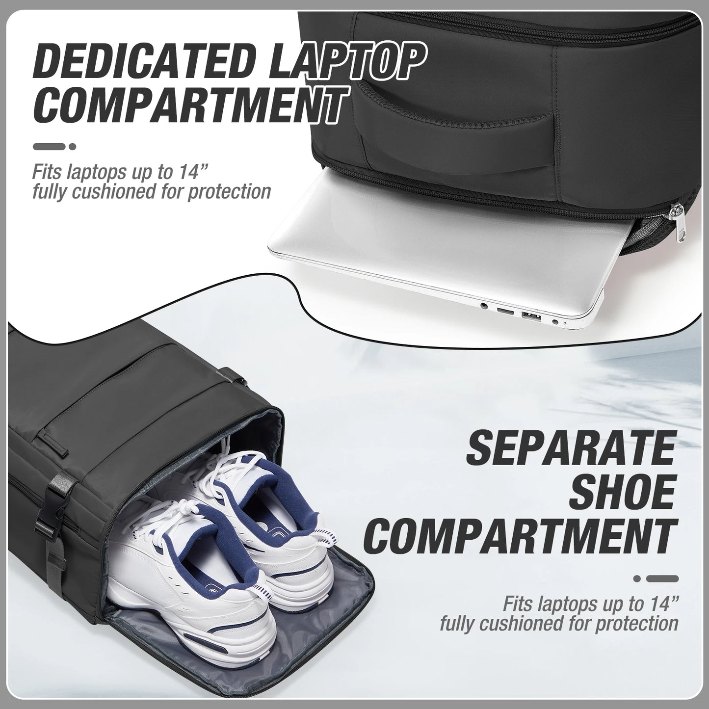 Women Men Hand Luggage Backpack Business College Laptop Travel