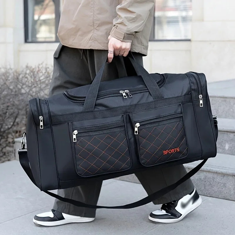 Large Capacity Travel Duffel Bag, Casual Style, Multiple Compartments