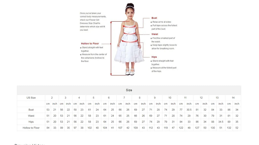BABYONLINE Long Sleeve Flower Girl Dresses For Wedding Guest Kids
