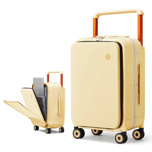 Mixi New Design Wide Handle Suitcase Men Carry-On Luggage Women Travel
