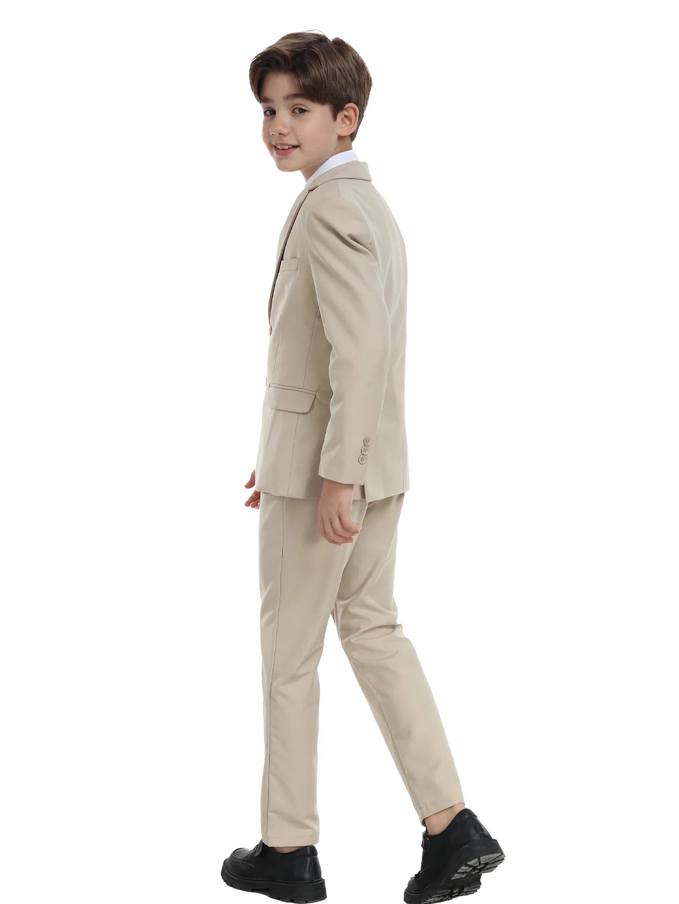 Boys Suit 5 Piece Jacket Vest Pants Shirt Tie Random Wedding Birthday