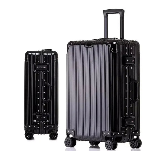 100% Aluminum-magnesium Alloy Travel Suitcase High Quality Rolling
