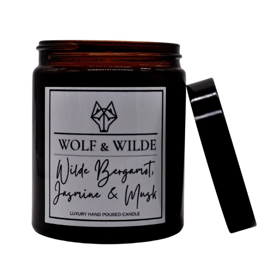 Wilde Bergamot, Jasmine & Musk Luxury Aromatherapy Scented Candle