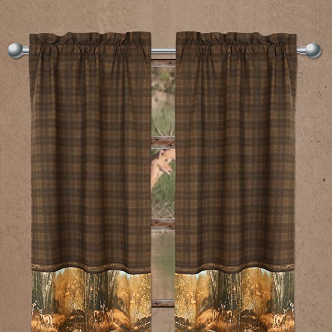 VISI-ONE - Blue Ridge Trading - Whitetail Birch - Rod Pocket Curtains