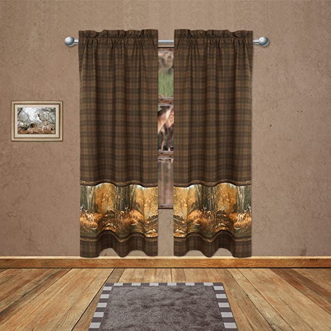 VISI-ONE - Blue Ridge Trading - Whitetail Birch - Rod Pocket Curtains
