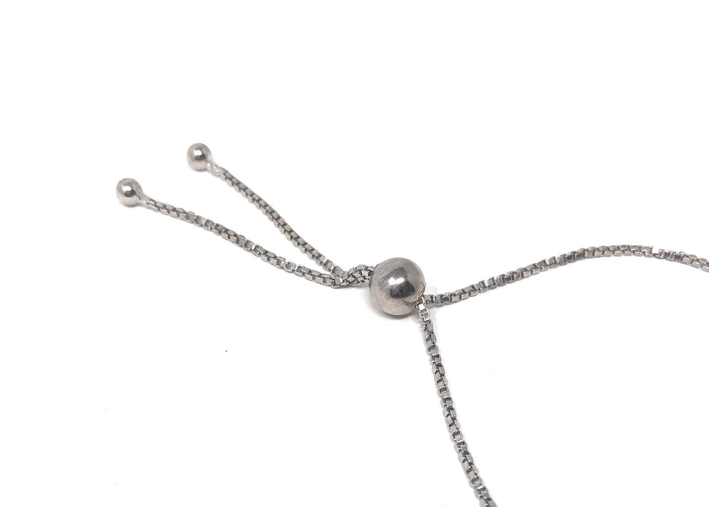Yellow Sapphire Gemstone Bar Bracelet, Sterling Silver Bolo Bracelet,