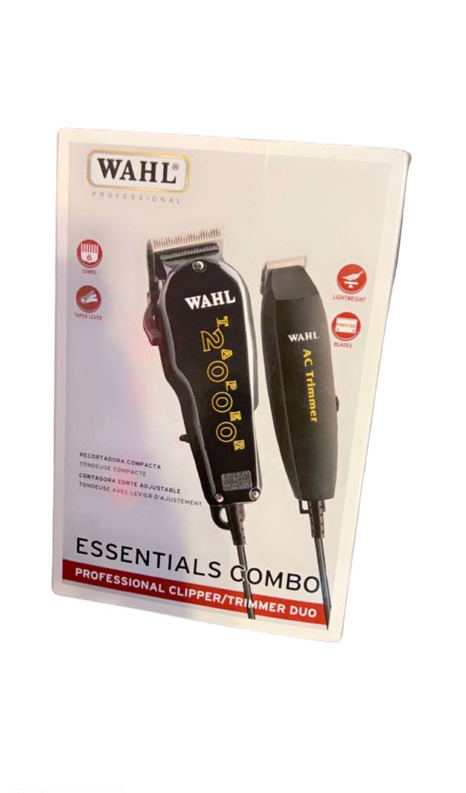 Wahl Professional Essentials Combo with Taper 2000 Clipper and AC Trimmer for Fading, Edging, and Blending For Beginning B... Wahl Professional Essentials