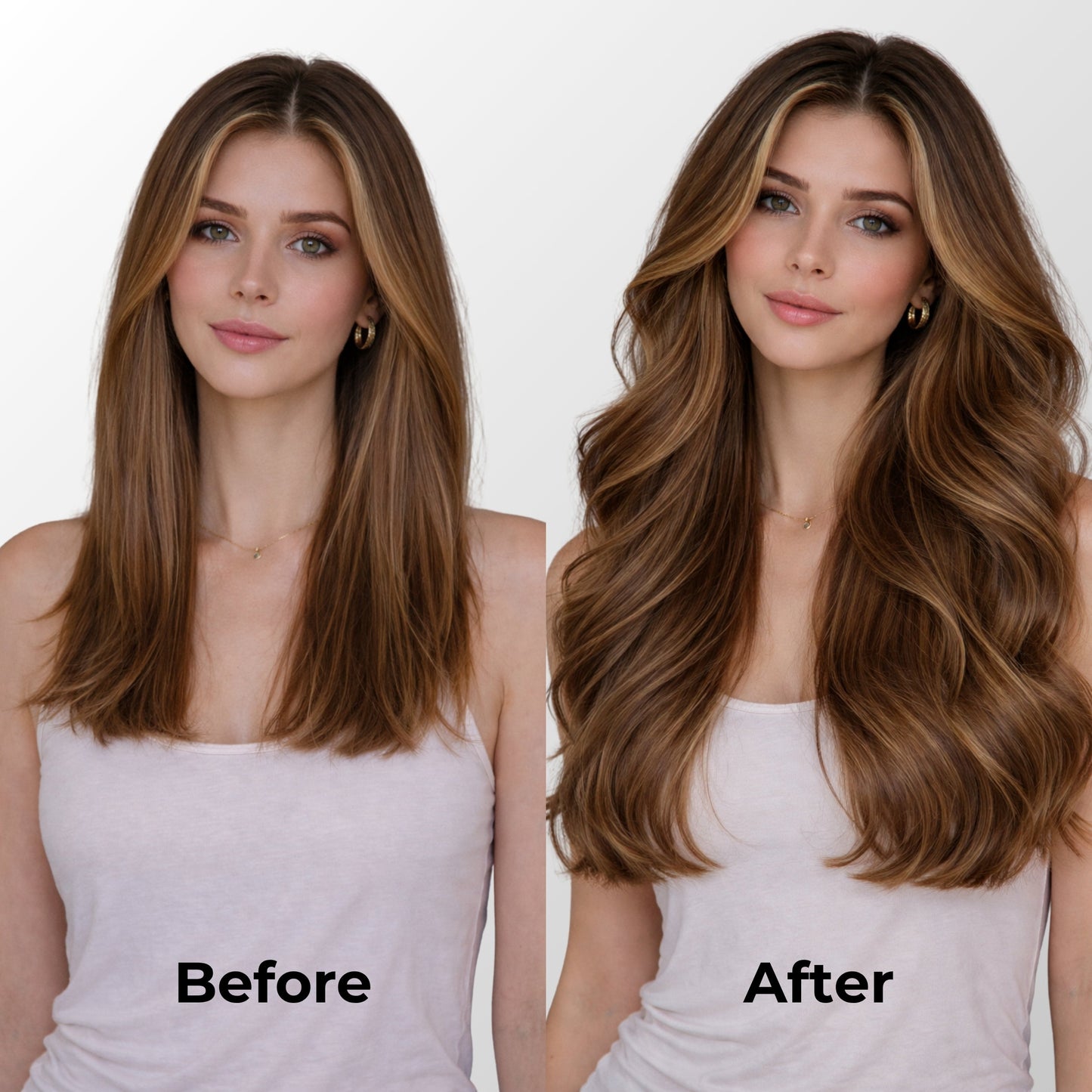 Honey Blonde Balayage (1A/1A+4Q) Classic Clip-In Hair Extensions (120g-140g)