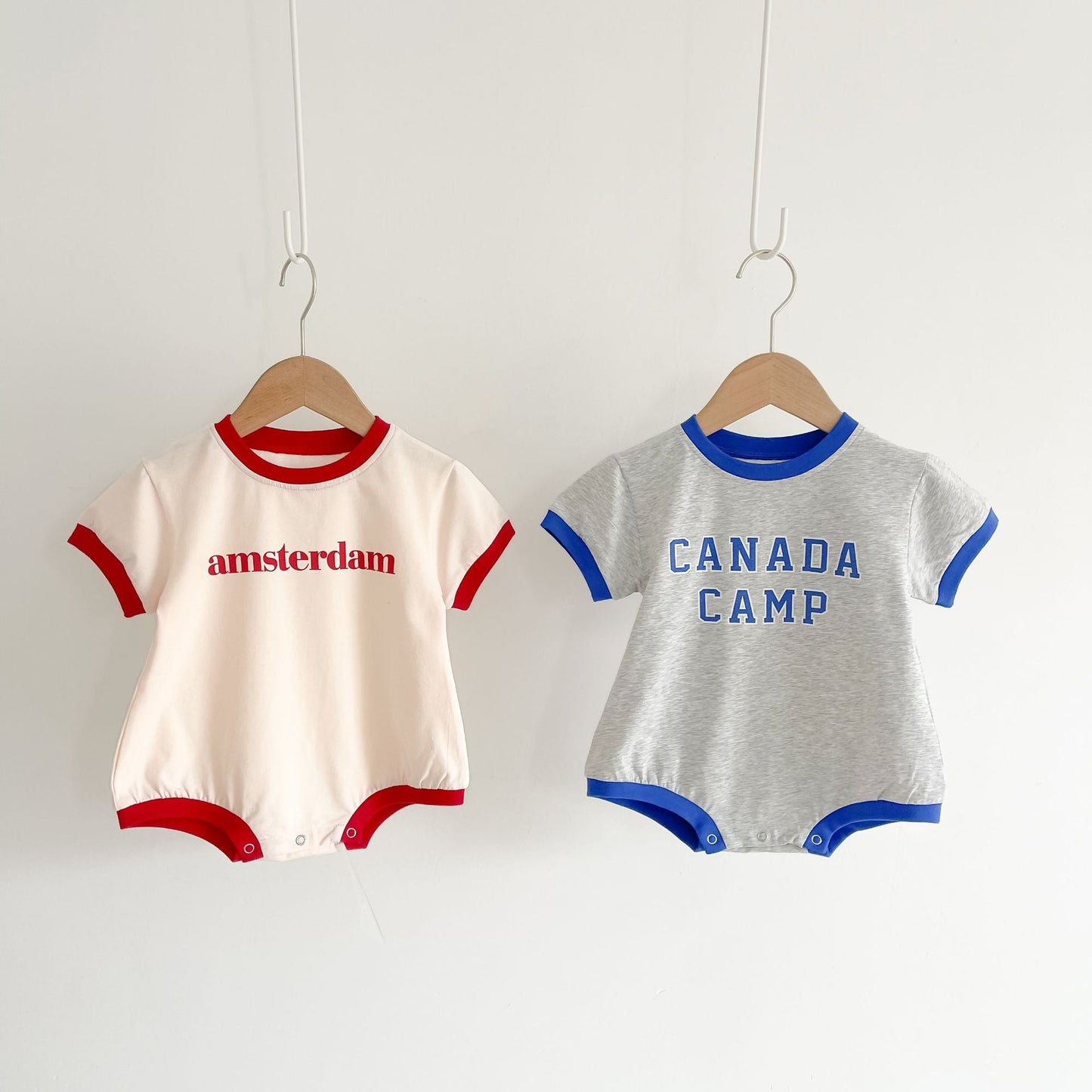 Baby Unisex Girl Boy Letter Print Round Collar Cotton bodysuit