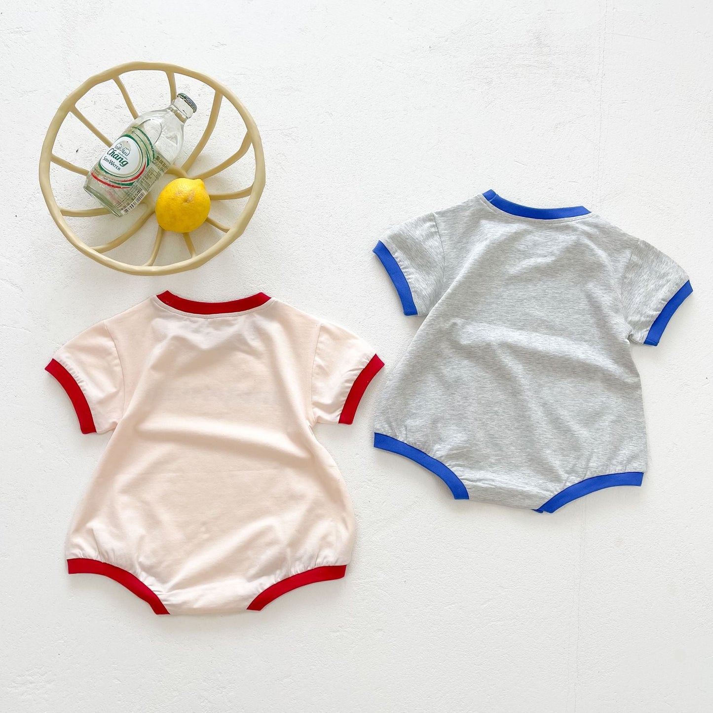 Baby Unisex Girl Boy Letter Print Round Collar Cotton bodysuit