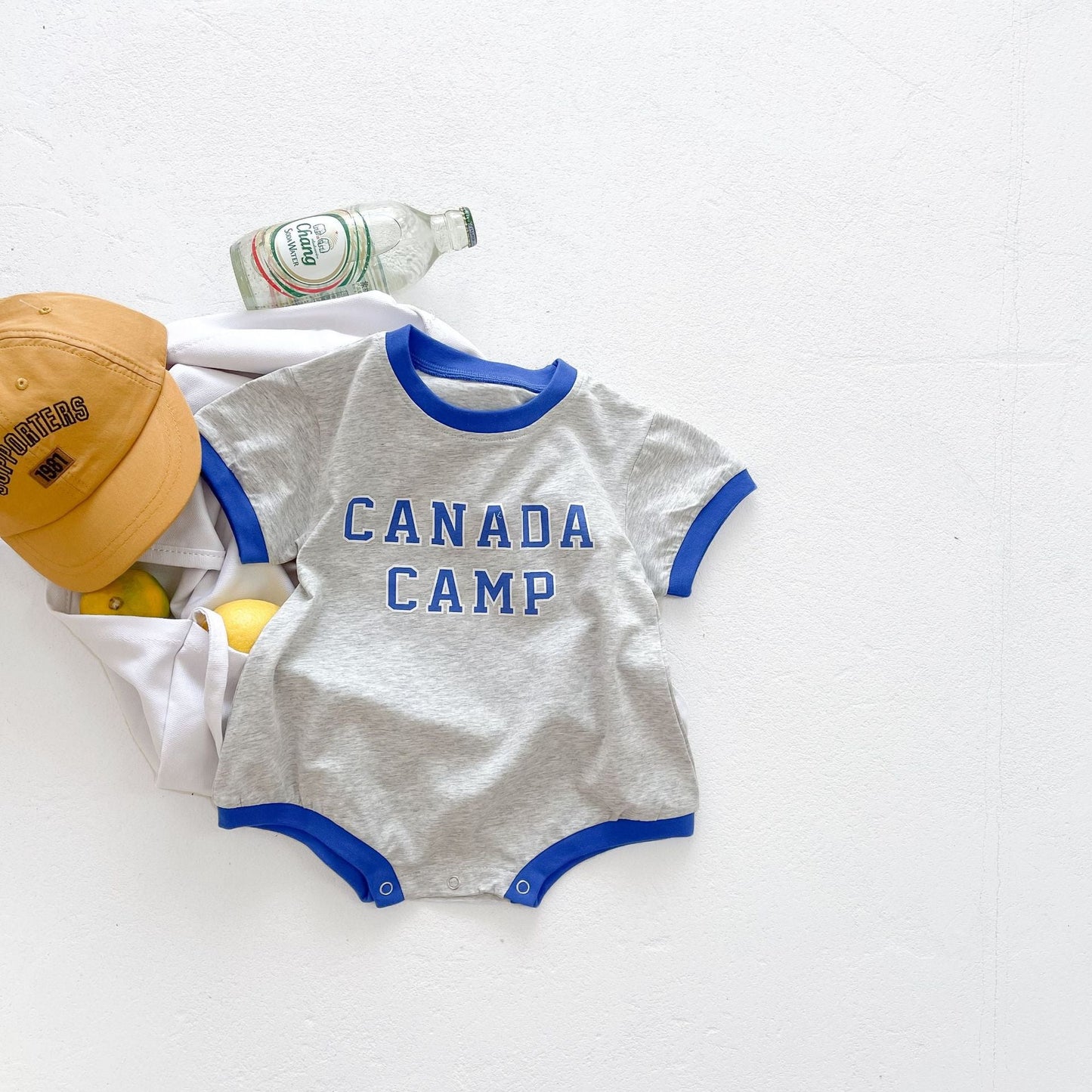 Baby Unisex Girl Boy Letter Print Round Collar Cotton bodysuit