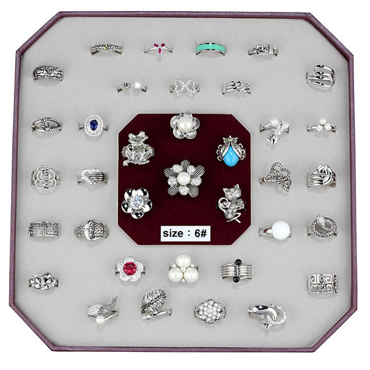 VK-015-SIZE6 - Assorted Brass Ring with Assorted in Assorted