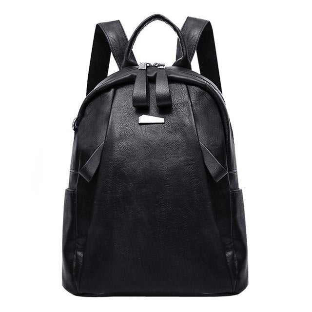 Fashion   Backpack Women lady Girl Leather
