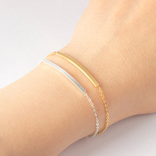 Fashion Korean Style Curved Bar Women Charm Bangle