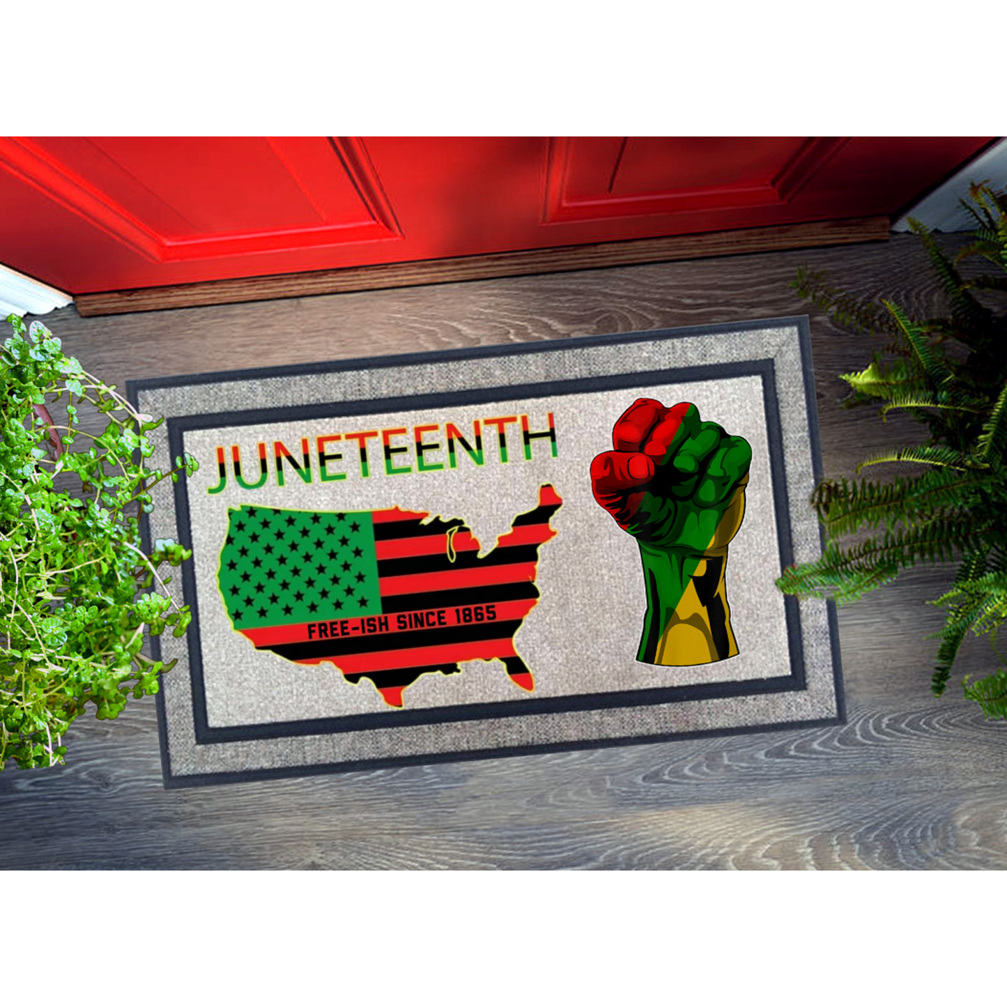 Juneteenth Door Mat