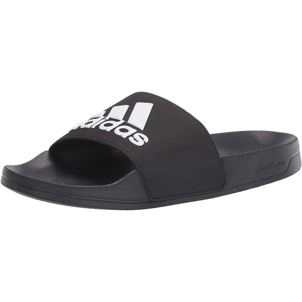 adidas Men’s Adilette Shower Slide - 4 / Core Black/Footwear