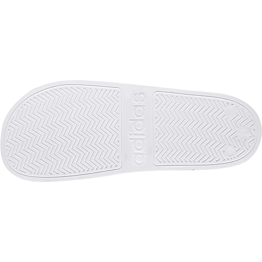 adidas Men’s Adilette Shower Slide - 4 / White/Black - Sport