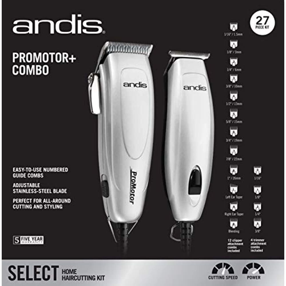 Andis 24565 Promotor + Combo 27 Piece Clipper/Trimmer 