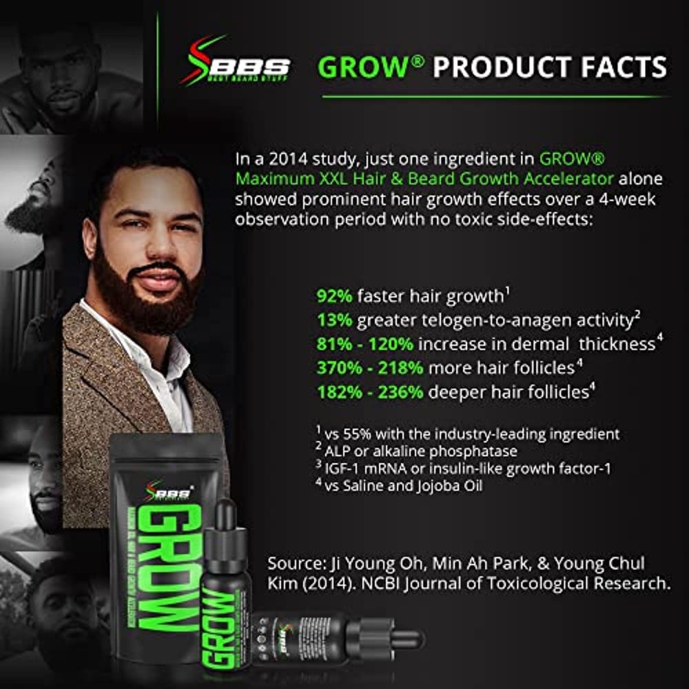 Beard Growth Oil GROW Maximum XXL - Conditioners & Oils