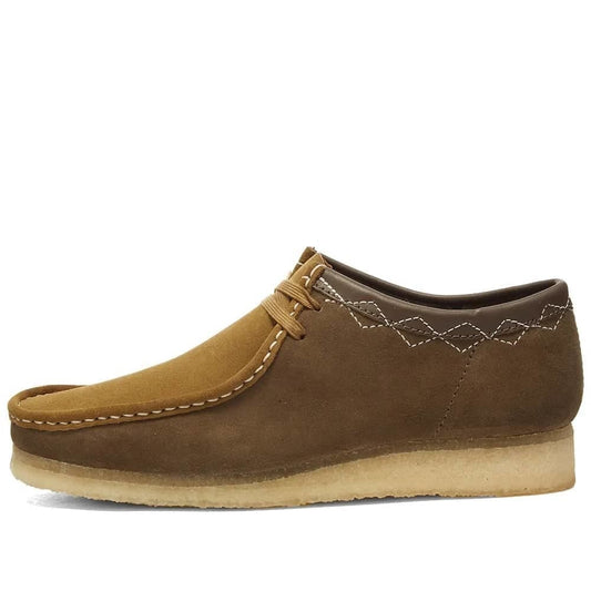 CLARKS ORIGINALS WALLABEE STITCH GREEN COMBI