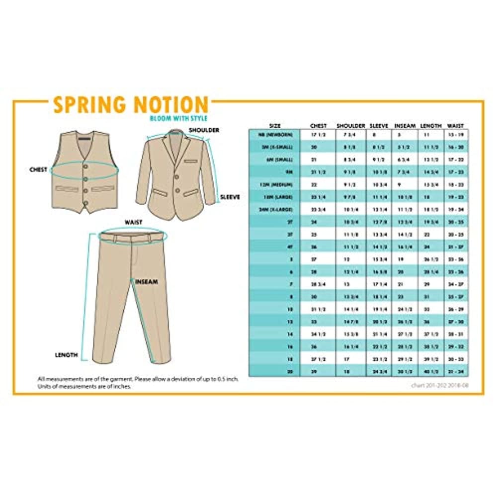 Communion Spring Notion Boys’ Classic Fit Dress Suit Set - 