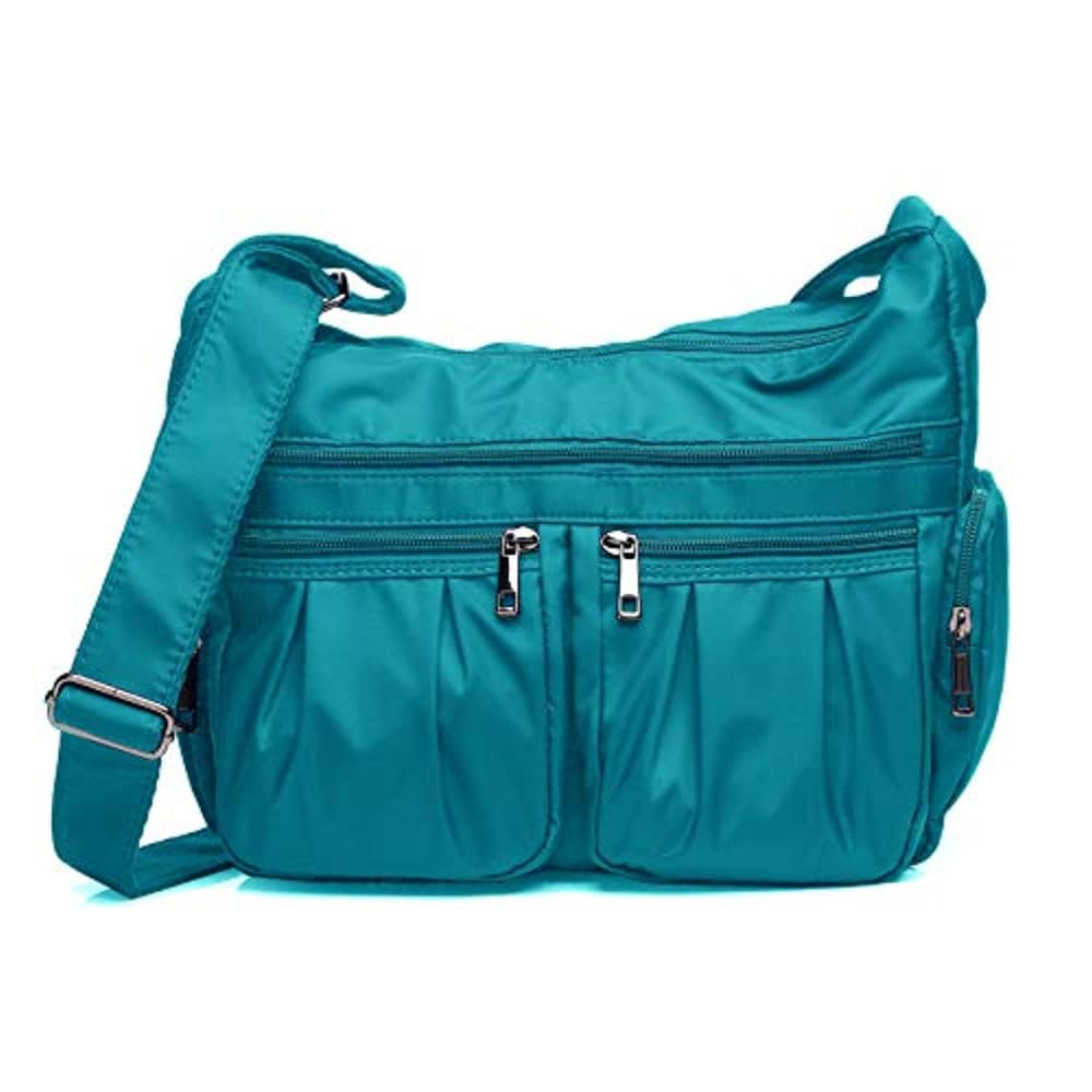 Crossbody Bags for Women, Waterproof Nylon Shoulder Bag Large Cross body  Travel Purse with Multi Pockets & Zipper