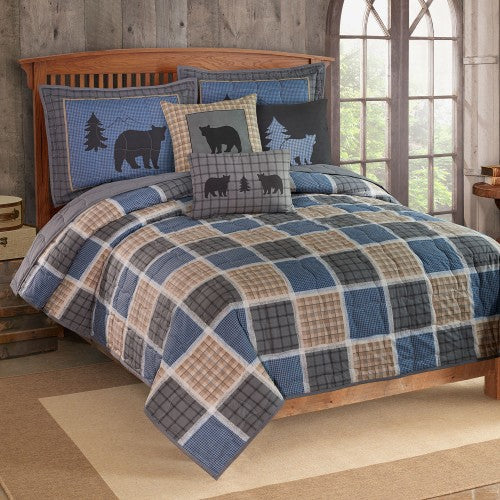Bear Square Quilt and Sham Set