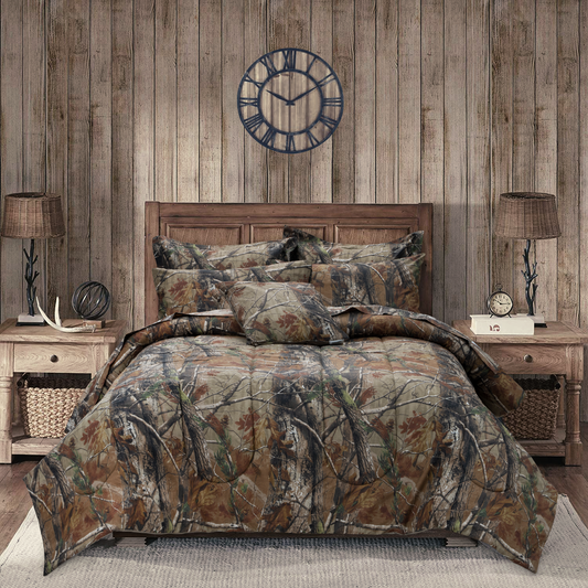 Realtree All Purpose Camouflage Brown Comforter Set