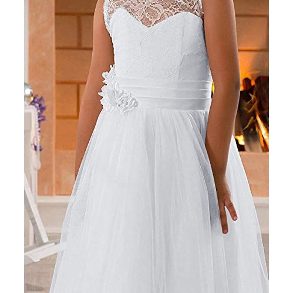 First Communion Dress Sleeveless| Girls Wedding Party 